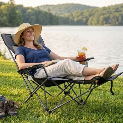 Chaise longue pliante