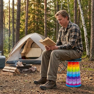 Tabouret pliable
